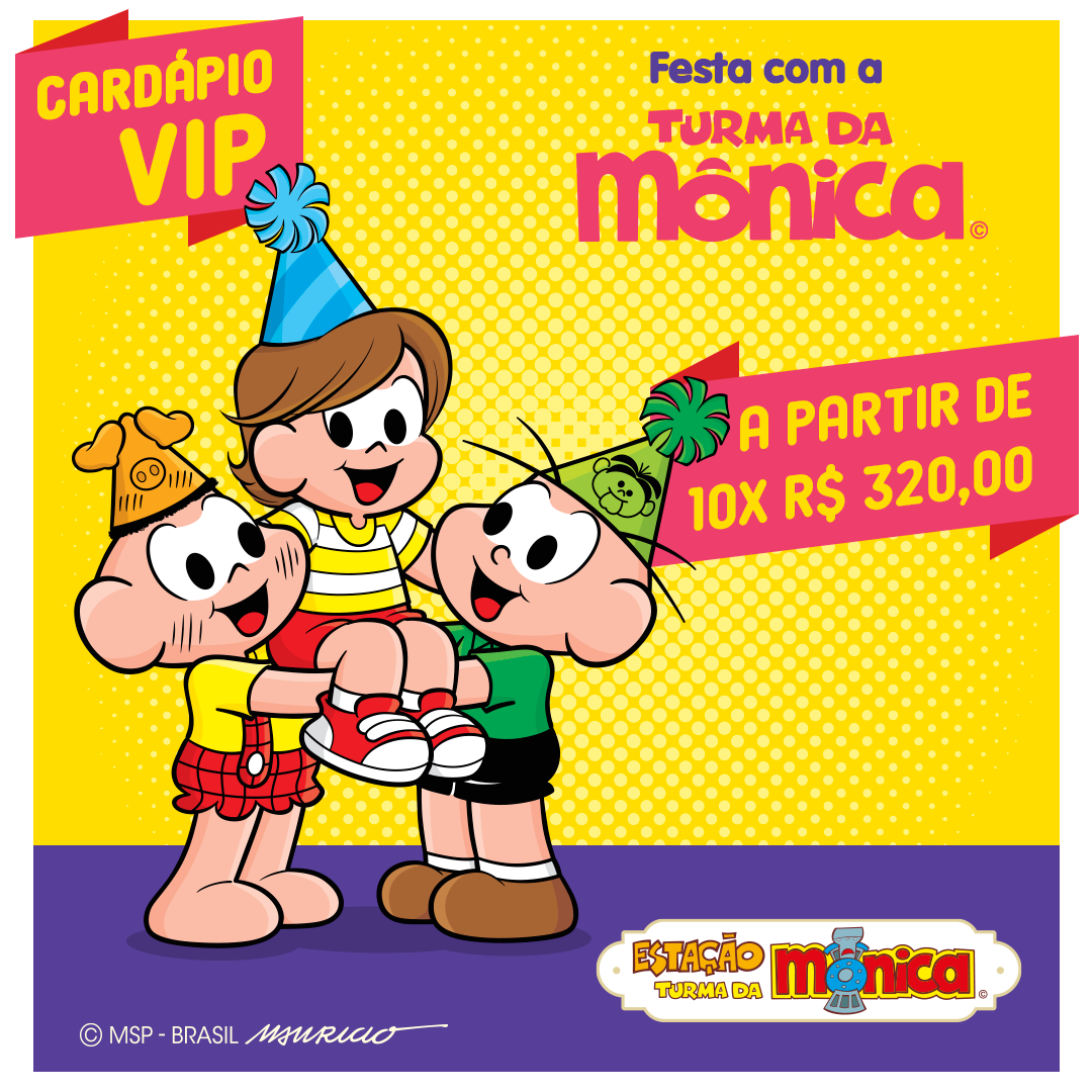 AniversÁrio EstaÇÃo Turma Da Monica Pacotes ¨vip Premium Olinda Pernambuco ¨ A Partir De 20 